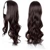 SDXCJY Parrucca mossa, lunghe parrucche con ricci per donne e ragazze, parrucca bionda mossa lunga 68,58 cm, elegante parrucca da costume per donne per festa a tema cosplay, uso quotidiano (marrone)