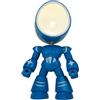 Dudùu Puppy Superhero - Lampada LED Tascabile a Forma di Supereroe, Luce Notturna e da Lettura, Senza Fili, Regalo e Bomboniera, Decorazione Cameretta, Scrivania e Feste a Tema (Celeste)