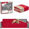 LA SUITE 08 STORE Copridivano 3 Posti Con Braccioli Double Face, Copridivani Elasticizzati Impermeabili Resistenti Ai Graffi Di Cani e Gatti (BORDEAUX/TORTORA, 3 POSTI)