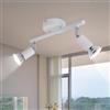 Lichtmaler Lampada Faretti Soffitto Parete - Lampadario Bianco GU10 Illuminazione Soffitto 2 Faretto Girevole 330° da Bagno Soggiorno Cucina Salotto Corridoio, Lampadina Non Inclusa
