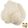BAIFULAI Kit per lavoretti manuali di Lana Feltro Bianca 100g, Multiuso, Morbida, Facile da Modellare, Ideale per Bambini e Adulti