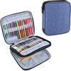 Teamoy Custodia Uncinetti, Borsa/Organizzatore per Ferri Circolari Set - No Accessori Inclusa, Blu