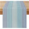 Miuyunya Runner da Tavolo Lavabile Antracite 40 x 180 Runner Tavola Moderno Aspetto Viola Blu Gradiente Centro Decorazioni per Cucina Feste Sala da Pranzo Soggiorno Mobili Matrimonio Tavoli