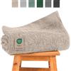Hausfelder Asciugamano da Sauna XXL Premium 80x200 cm - Grande 500g/m² per Donna e Uomo, 100% Cotone, Certificato Ökotex (Beige)