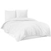 Mixibaby Biancheria da letto, copripiumino in 100% cotone, 135 x 200 cm, 155 x 220 cm, 200 x 200 cm, 200 x 220 cm, colore: bianco, dimensioni: 135 x 200 cm