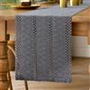 AwzyGous Runner Tavola Moderno Grigio 30 x 140 cm Boho Macramè con Nappe Tovaglia in Cotone e Lino Stile Vintage Lavabile Decorazione da Tavolo per Matrimonio Cucina Fattoria Uncinetto Pizzo Rustico