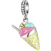 LES FOLIES DI PAOLA GRIECO Charm Cono Gelato Artigianale Estate Gelataio ciondolo pendente in argento 925 - Les Folies per Pandora