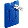 MIJOMA Tappetino refrigerante per borsa frigo, borsa frigo, borsa frigo, elemento refrigerante, design piatto, colore blu, 200 ml (4 pezzi)