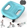 PROIRON Ruota Addominali Multifunzionale, Attrezzo Addominali con Supporto per ginocchi, Rullo per l'allenamento Addominale, Spalle, Braccia, Gambe in Palestra e Casa (Blu)
