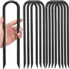 Jiahuade 8 Pezzi Ancora a terra,Lunghezza 30 cm,Gancio a U,Picchetti di Ancoraggio a Terra,Ancoraggi Terra Zincati Gancio,Picchetti da Campeggio Filettati,Chiodi del Trampolino Picchetti in Acciaio Filettati