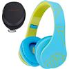 PowerLocus Cuffie Bluetooth per Bambini, PowerLocus P2 Cuffie Wireless Over-Ear, Cuffie Bluetooth 5.0 Pieghevoli, limite di volume di 85 dB, con Microfono, Micro SD, Cuffie Wireless e cablato,Custodia da viaggio