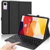 IVEOPPE Cover Tastiera per Xiaomi Redmi Pad SE 11 Pollici 2023 | Keyboard Touchpad Magnetico Staccabile Italiano QWERTY, Custodia Tastiera Senza fili Bluetooth con Portapenna, Nero