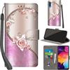 PHINIENLAND Cover per Samsung Galaxy A50 / A50s / A30s Case PU Pelle Custodia [Kickstand] [Chiusura magnetica] [Slot per Schede], Portafoglio Flip Custodia per Samsung A50,Rosa