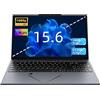 AocBook Laptop 15,6 FHD, AMD Ryzen 5 3500U (fino a 3,7GHz) Processore Quad-Core, 16GB RAM DDR4, 512GB SSD NVMe, Notebook Portatile con Touchpad Intelligente e Interruttore Webcam (16+512)