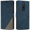 SONWO Cover per Xiaomi Mi 9T/9T PRO, Flip Case Pelle PU con Slot per Schede e Supporto Stand, Blu
