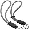 SURPHY Cordino per Cellulare,2 Pezzi Regolabili Universale Cordino,Laccio da Polso in Nylon Resistente e Antifurto,Compatibile con Ventilatori Portatili/Chiavi/Portafogli,24cm(Nero & Nero)