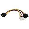 zdyCGTime 15,2 cm 15PIN SATA Maschio Molex a 4 Pin + Pin Cavo di Alimentazione SATA IDE a Serial ATA SATA Hard Drive Cavo di Alimentazione Adattatore