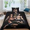 EOASNRTCB Set Copripiumino Blackpink 3D Stampato Set Biancheria Da Letto Blackpink Set Copripiumino in Microfibra Morbida Con Chiusura A Cerniera E Federe Cuscino Single（135x200cm）