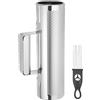 sourcing map Shaker Guiro in acciaio inox 3 x 10 Strumento a percussione latina con raschietto Strumento di allenamento musicale Guiro in metallo per Band Sand Hammer Performance