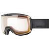 Uvex dowhnhill 2100 pro V - maschera da sci per adulti - categoria di filtro 1-4 - privo di appannamenti - black dl/red-clear - one size
