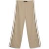 Vero Moda Vmberlin MW Wide Panel Pant Noos - Pantaloni da Donna, Visone Argenteo, (S) W x 32L