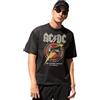 AC/DC Meacdcrts038 T-Shirt, Nero, L Uomo