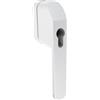 ABUS Maniglia per finestra con serratura FG500 HZ per profilo, semi-cilindro, sicurezza per bambini e protezione antifurto per finestre, ideale per impianti di chiusura, pronta per l'inserimento di un