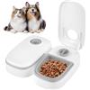 DAJASD Distributore Automatico Cibo Gatti, 750ML Dispenser Crocchette Gatto con timer da 48 ore, Dosatore Crocchette, Distributore Automatico Cibo per gatti e cani
