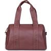 CHILDHOME, Borsa Cambio Per Bambini, Mommy Bag, Fasciatoio Incluso, Numerosi Scomparti, Ganci Per Carrozzina, Cinghia Per Spalla, Pelle Vegana, 22L, Mommy Club Signature, Marrone Scuro