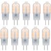 OUKAJO Lampadina alogena G4, 12 V, 2 W, 20 W, luce bianca calda, 3000 K, 200 lm, non dimmerabile, senza sfarfallio, 10 pezzi