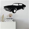 Wallity Hanah Home Elegante accessorio decorativo da parete in metallo, nero, 60 x 28 cm, 100% metallo, spessore 1,5 mm, leggero e resistente, perfetto per decorazioni moderne