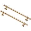 FEEIMOL 2 Pezzi Maniglie per Mobili da Cucina 192mm Maniglie Oro Maniglie T Bar per Armadio in Lega di Zinco Maniglie Cassetti