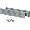 Steinberg14 1pz, Griglie di Ventilazione per Porte 450 x 92 mm - Grigia Griglie di Aerazione per Porte Interna - Griglie di Scarico Dell'aria in Plastica Bifacciali con Viti, di Steinberg14