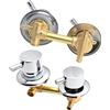 ZAKSEM 2/3/4/5 Vie Rubinetti Per Doccia In Ottone,Miscelatore Valvola Cabina Doccia,Miscelatore Valvola Con Elemento Filtrante In Ceramica,Interasse 10/12,5/14,5Cm,G1/2 Intubation 2way-10cm