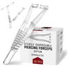 WARRIOR Pinze sterili monouso per piercing pinza plastica 50 pz facile da piegare Warrior single-use pliers Septum