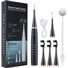 Generico Spazzolino Elettrico per Adulti e Bambini,My Variations Spazzolino Smiles Toothbrush Water Flossers For Teeth Cordless Pulizia Denti Tartaro Scovolini Denti 5 Modalità, Nero
