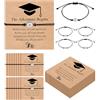YELUWA Regalo Laurea Donna Uomo - 30 Pezzi Regalo Laurea per Lui/Lei, 2026 Bracciale Regolabile Scuola Superiore, L'avventura Inizia, Bracciale Bussola per Compagni Classe Amico Figlio Figlia Nipote