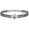 Maserati JEWELS Bracciale Uomo in Acciaio, Ceramica - JM219AQH13