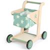 Asweets 2 in 1 Girello in Legno per Bambini, Passeggino per Bambole a Spinta e a Traino, Carrello Della Spesa per Bambini e Bambine, Primi Passi Giocattolo Baby Push Walker (Verde)