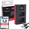 Baxxtar LCD Caricatore Doppio USB-C (5V / 2,1A) Caricabatteria per ENEL25, EN-EL25 Batteria Compatibile con Nikon Z30 Z50 Z50II ZFC EN Z FC 30 50 50II EN-EL25a EN EL25 EL25a