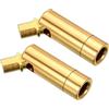 PATIKIL 90/350 Gradi Inclinato Soffitto Luce Adattatore, M10, Oro, 2pz | Champagne Oro, Lampadari Soffitto, Pendente Illuminazione, Adattatore per Angolo o Irregolare Soffitto