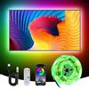 Liwqolx Retroilluminazione LED TV, RGBIC Striscia LED 5 metri, con APP & 2.4G RF Telecomando Controllo, TV LED Illuminazione per 65 a 75 pollici, USB integrati IC per TV PC Sala giochi