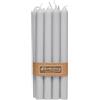 Nordring Set di 8 candele a stelo Rustik grigio chiaro - 2,2 x 25 cm di altezza - Colorate nella massa - Certificate RAL