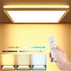 LEZOE Plafoniera LED Soffitto Dimmerabile con Telecomando, 18W 1800LM Lampada da Soffitto 3000K-6500K Plafoniera Bagno 2,5cm ultrasottile Lampadario LED Moderna per Cameretta, Cucina Soggiorno 22*22CM