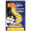 Felix Purina Felix Sensations Jellies Umido Gatto, Con Tacchino e Spinaci - 20 buste da 100 g ciascuna