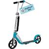 Hudora Monopattino BigWheel 205 - Monopattino in Alluminio Resistente - Monopattino Pieghevole Regolabile in Altezza - Monopattino per Bambini e Adulti Fino a 100 kg - con cavalletto - Ocean