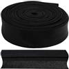 Aerzetix - C77286 - Nastro in sbieco Piegato 9 Metri x 15mm - in Poliestere - Colore Nero