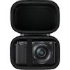 BOVKE Custodia da viaggio compatibile con Sony Alpha ZV-E10 - Fotocamera digitale mirrorless APS-C per vlog con obiettivo intercambiabile 16-50 mm, Nero
