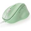 MICROPACK Digitally Yours Mouse ergonomico Micropack cablato per laptop, PC e desktop, mouse Ergo verticale con clic silenziosi, sensibilità mouse DPI regolabile, Verde