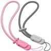 SURPHY Cordino per Cellulare,2 Pezzi Regolabili Universale Cordino,Laccio da Polso in Nylon Resistente e Antifurto,Compatibile con Ventilatori Portatili/Chiavi/Portafogli,24cm(Rosa Pink & Grigio)